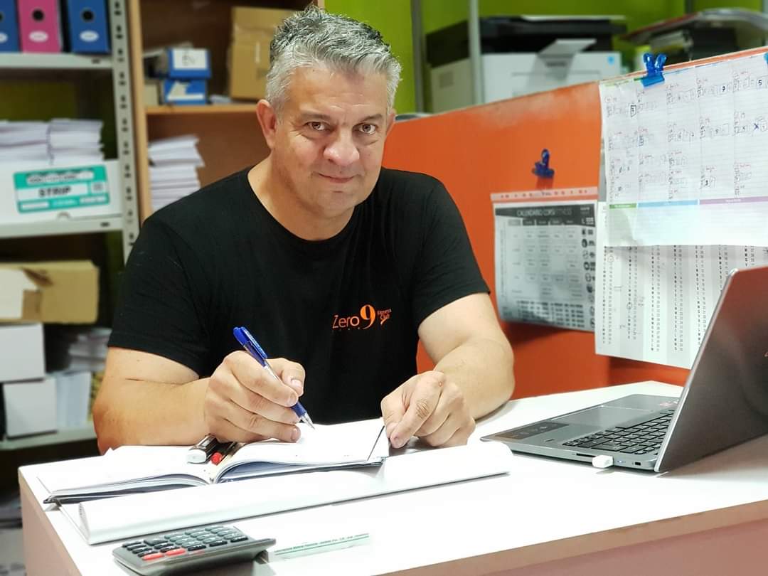 Davide in sede a Zero9 Fitness Club